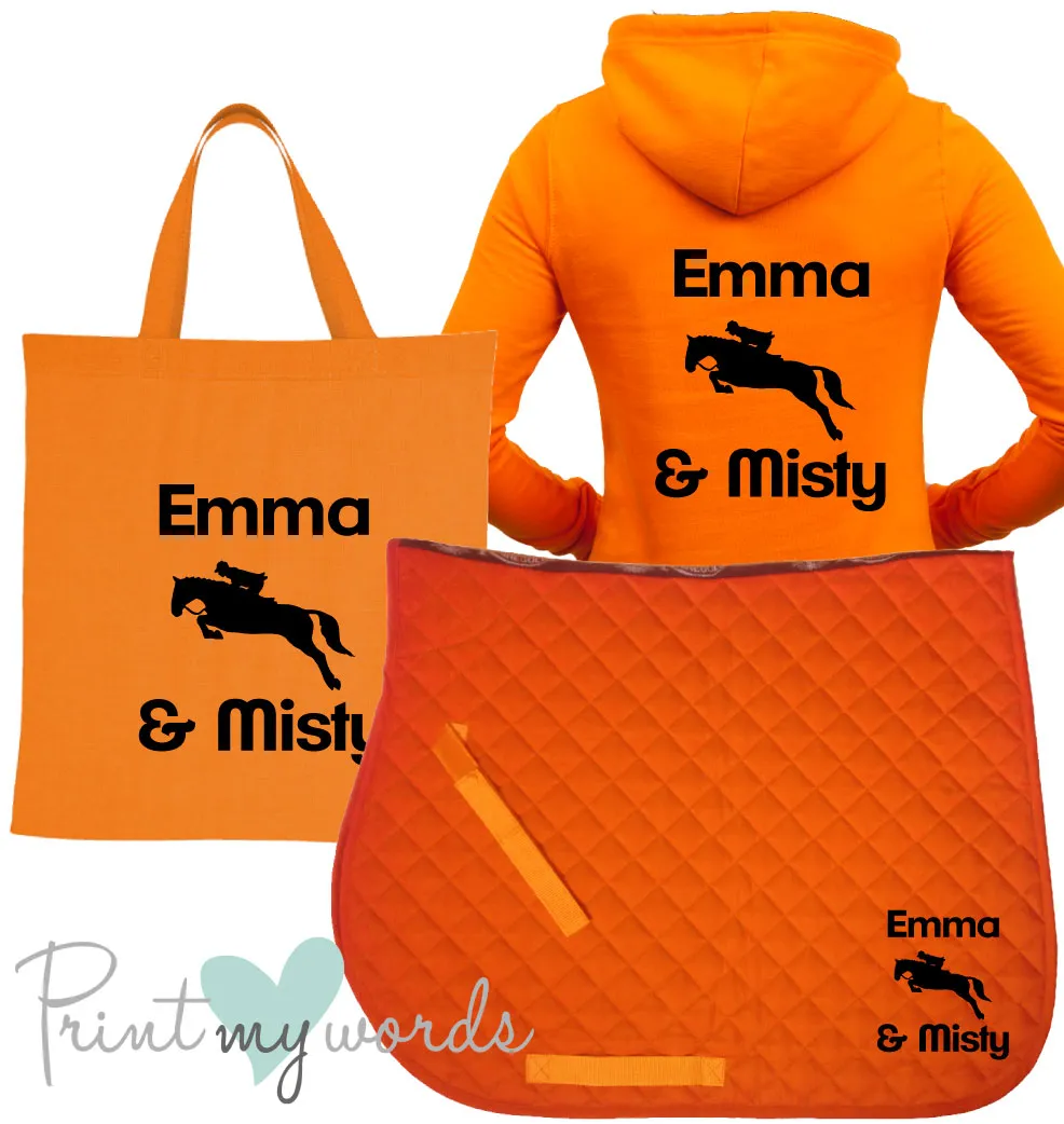 'Dolly' Children's Personalised Matching Equestrian Set - Jumping Design
