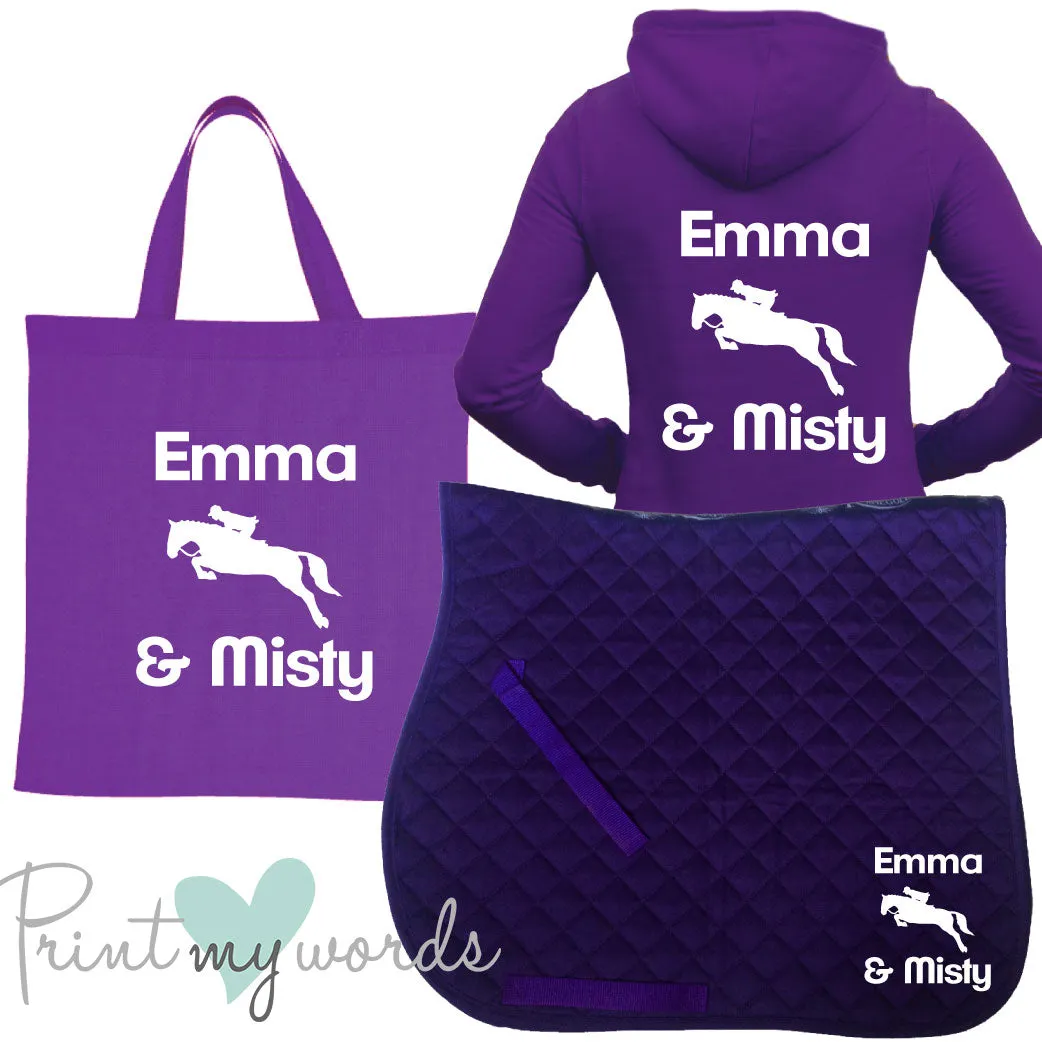 'Dolly' Children's Personalised Matching Equestrian Set - Jumping Design