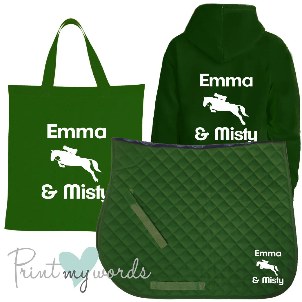 'Dolly' Children's Personalised Matching Equestrian Set - Jumping Design