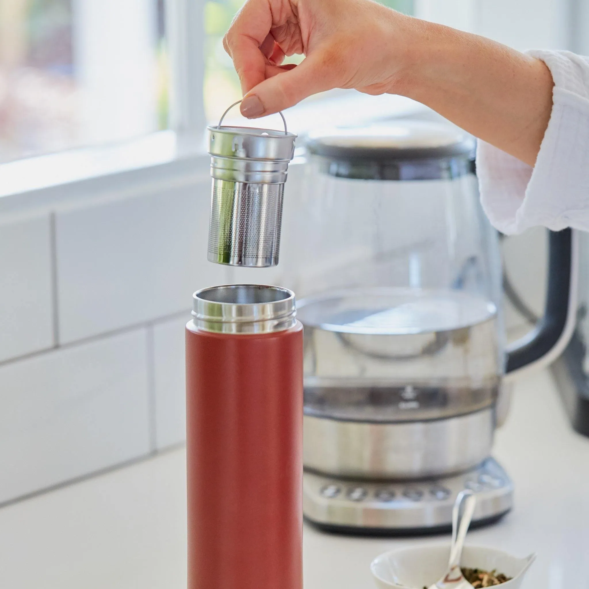 Fressko Infuser Flask 500ml - Clay | Drink Bottle