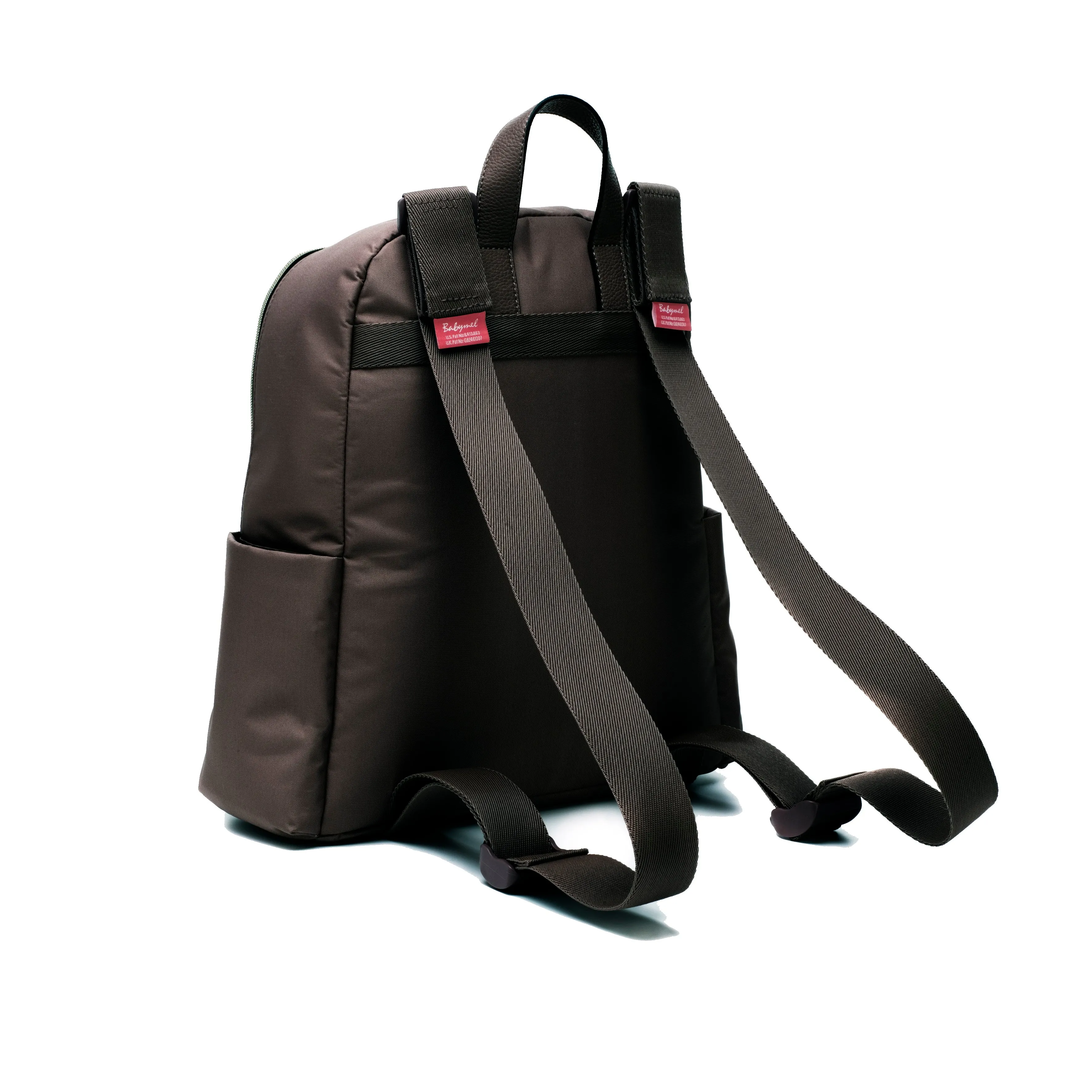 Gabby Backpack Nappy Bag with Vegan Faux Leather - Black