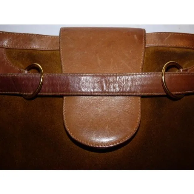 Gucci Vintage Designer Purses Brown Suede Hobo Bag