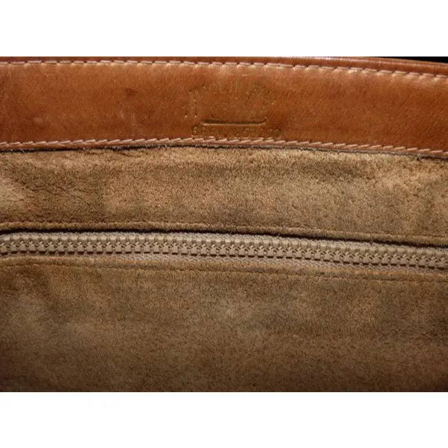 Gucci Vintage Designer Purses Brown Suede Hobo Bag