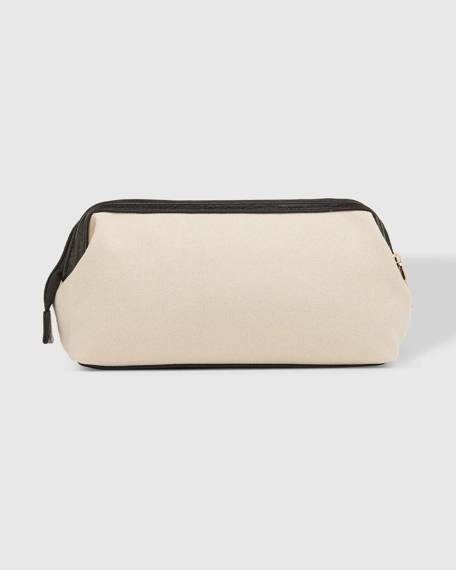 Hansel Makeup Bag in Cream Black