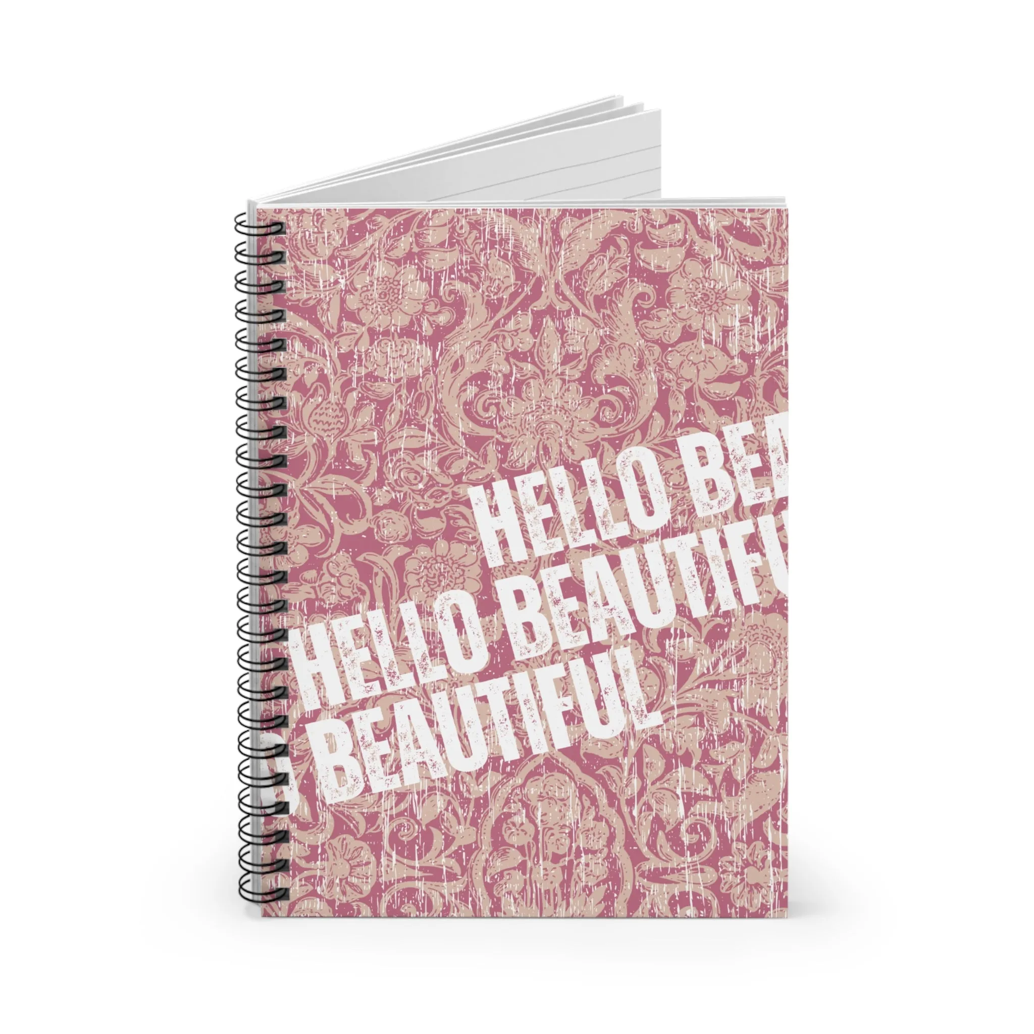 Hello Beautiful: Stylish Spiral Notebook for Positive Reflections and Creative Expression