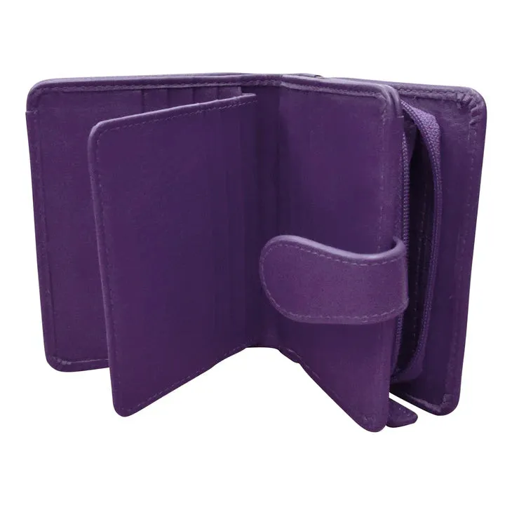 ili New York Leather RFID Small Euro Wallet- 7822