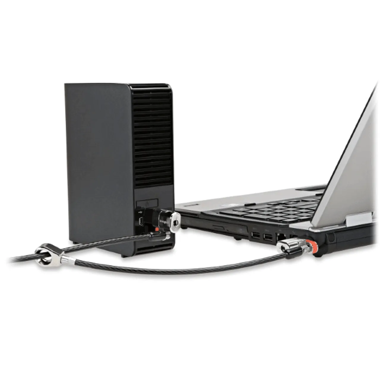 Kensington Clicksafe Twin Double Laptop Lock Single Keyed