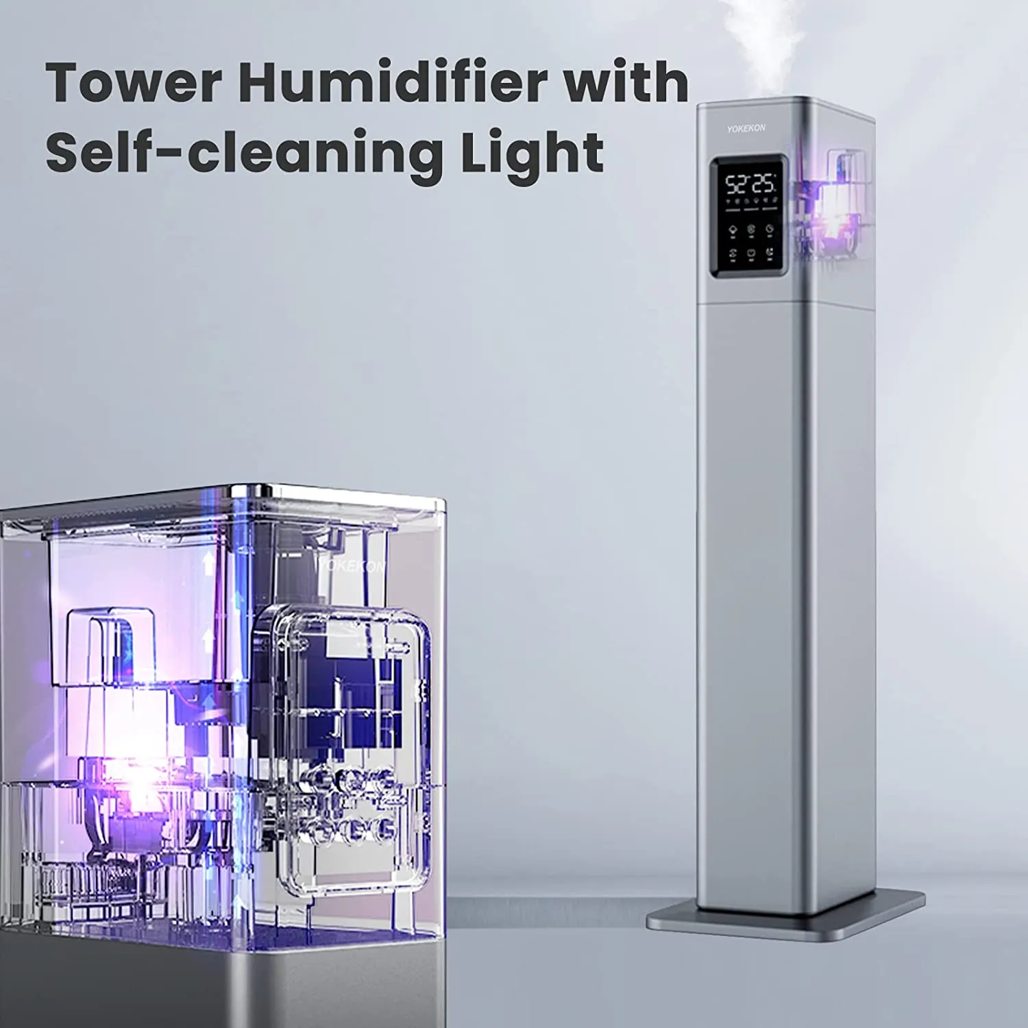 Large Floor Humidifiers for Bedroom Large Room, Cool Mist Humidifiers