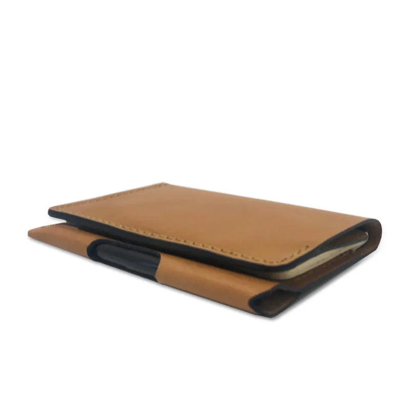 Leather Wallet Notebook Combo with Pen