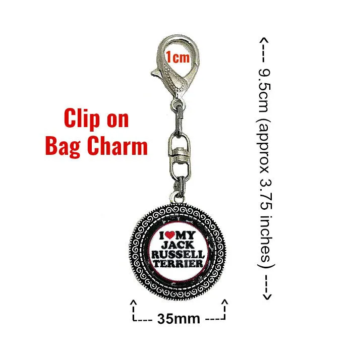 LOVE MY JACK RUSSELL TERRIER BAG TAG