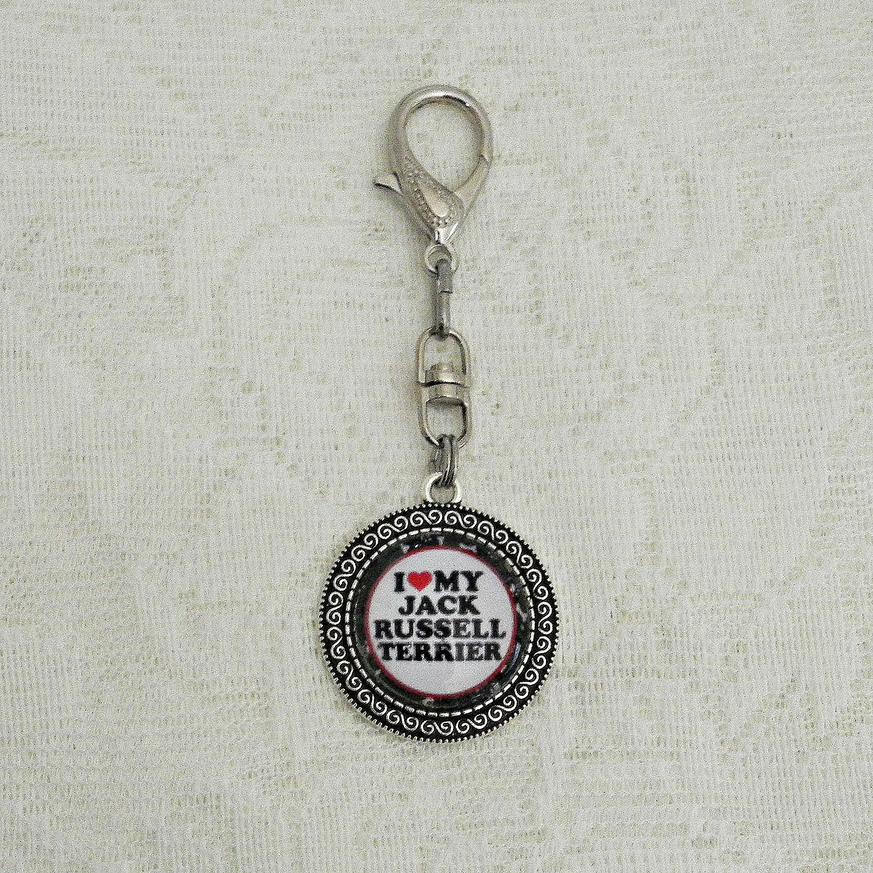 LOVE MY JACK RUSSELL TERRIER BAG TAG