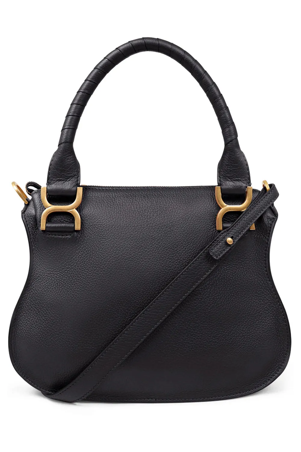 MARCIE SMALL DOUBLE CARRY BAG | BLACK