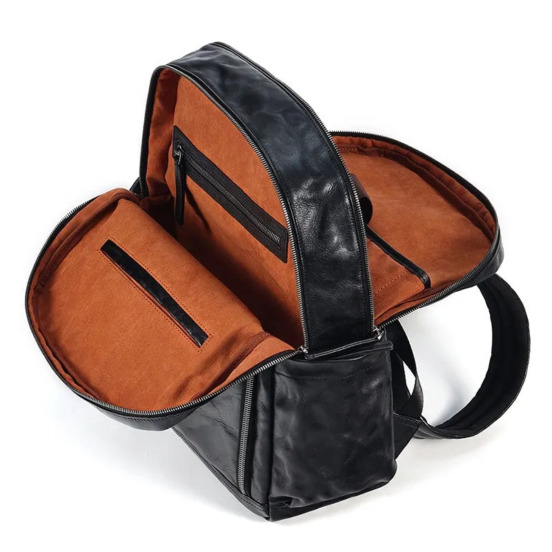 Men's Vegetable Leather Commuter Backpack