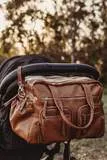 OiOi- Faux Leather Carryall Nappy Bag- Tan