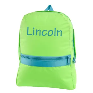 Personalized Backpack by Mint  Lime & Aqua