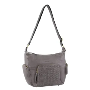 Pierre Cardin Woven Embossed Leather Handbag - Teal