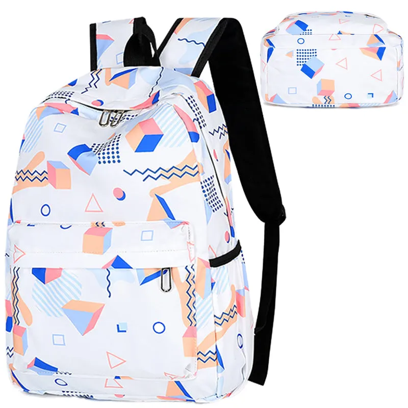 Printed Backpack For School Kids Matching Backpack And Lunch Box Sets