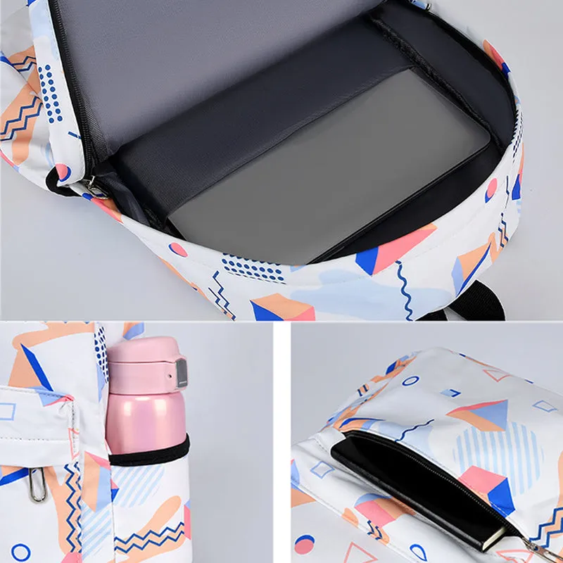 Printed Backpack For School Kids Matching Backpack And Lunch Box Sets