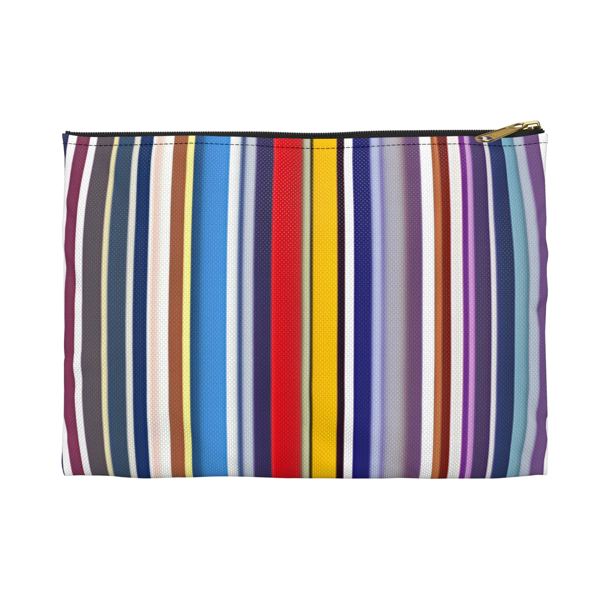 Rainbow Striped Cosmetic Case: Organize Your Beauty Essentials