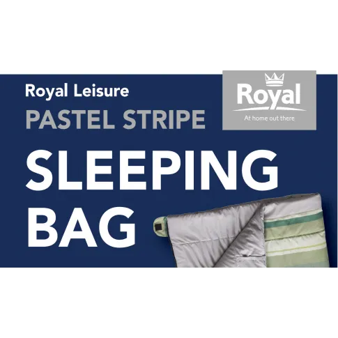 Royal Pastel Stripe 65oz Single Sleeping Bag