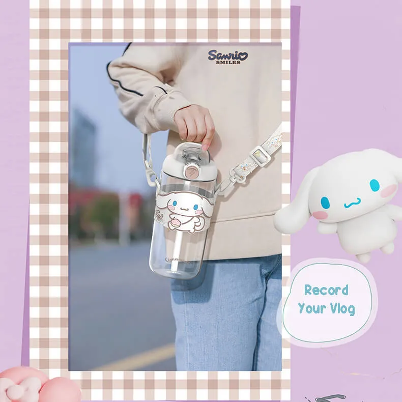 Sanrio Colorful Series Tritan Straw Water Bottle 650ml