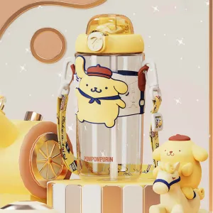Sanrio Colorful Series Tritan Straw Water Bottle 650ml