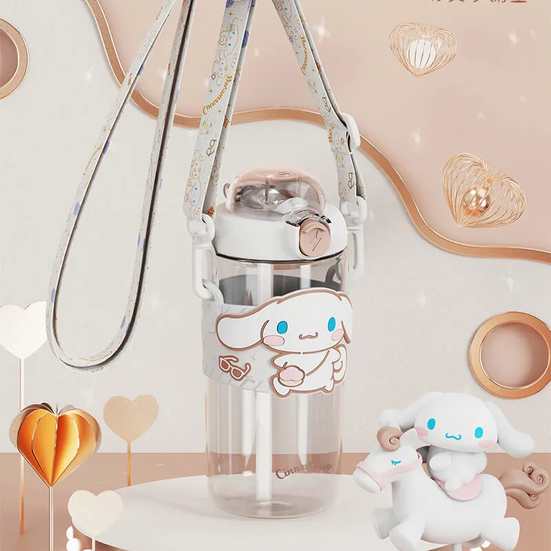 Sanrio Colorful Series Tritan Straw Water Bottle 650ml