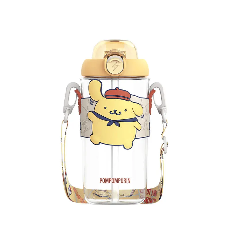 Sanrio Colorful Series Tritan Straw Water Bottle 650ml
