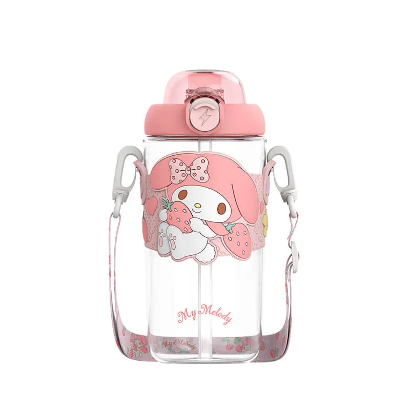 Sanrio Colorful Series Tritan Straw Water Bottle 650ml