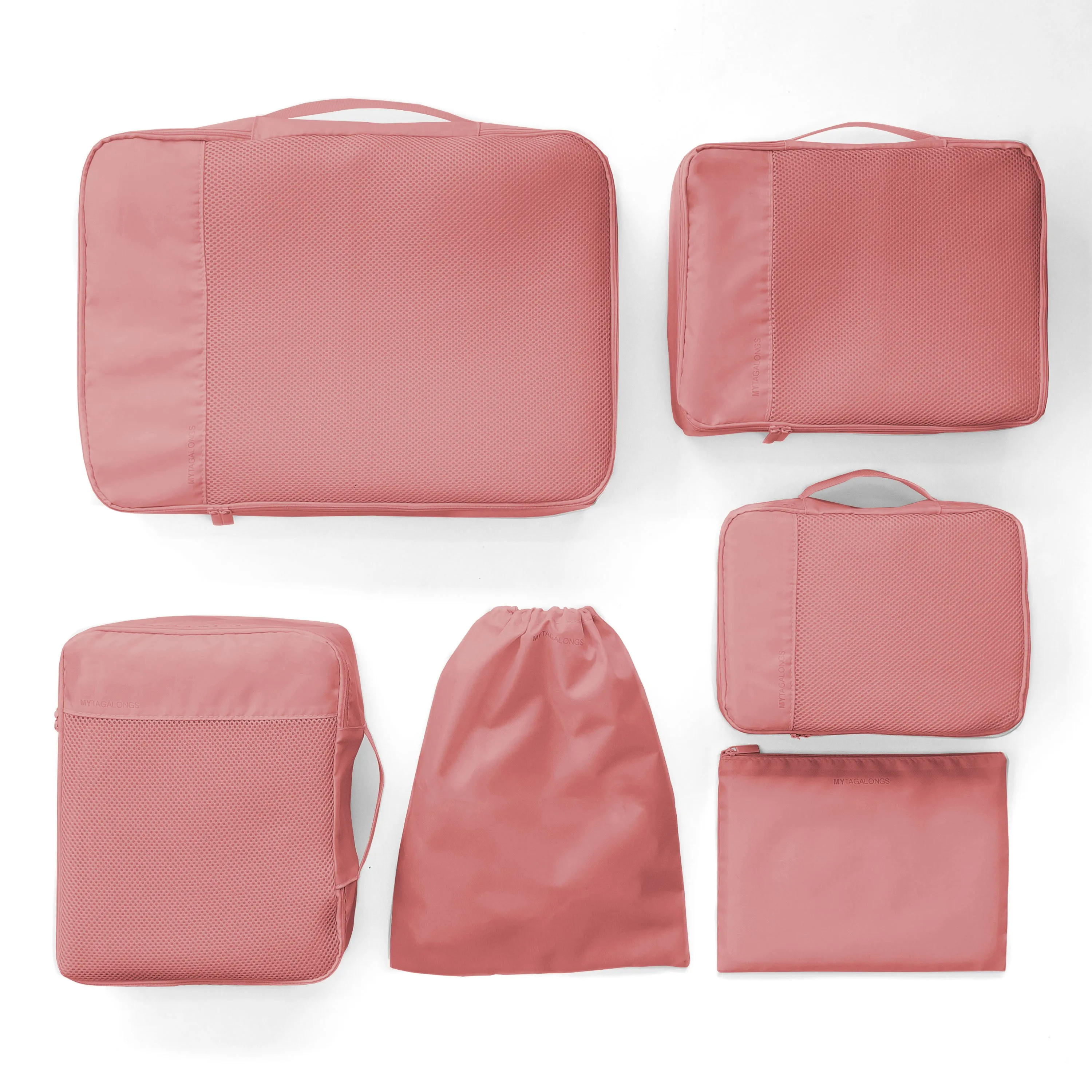 SET OF 6 PACKING PODS- DESERT ROSE