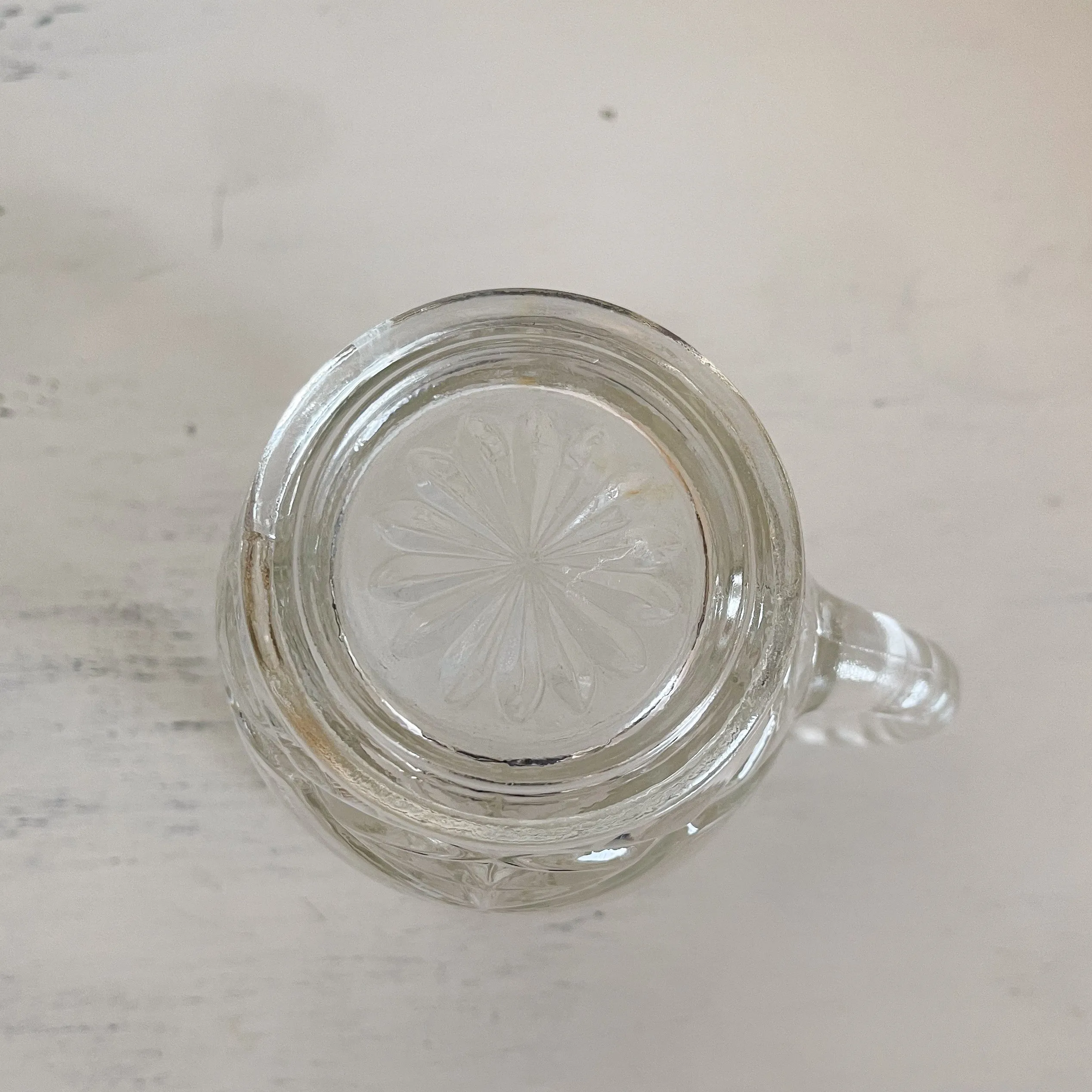 Star of David Glass Pitcher - Anchor Hocking