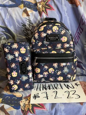 Stranger Things Mini Backpack Wallet Set Eleven AOP Loungefly