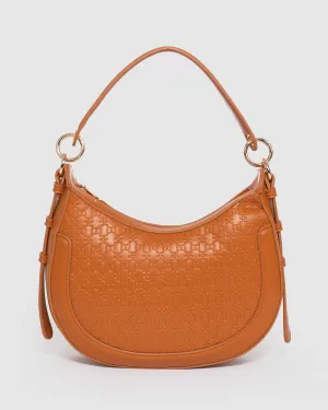 Tan Flavia Saddle Bag