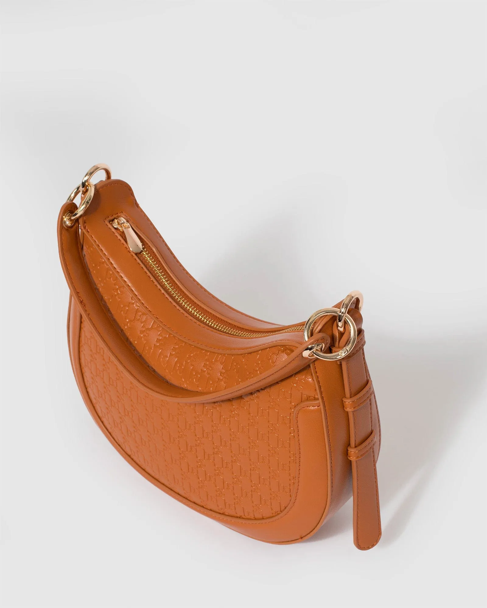 Tan Flavia Saddle Bag