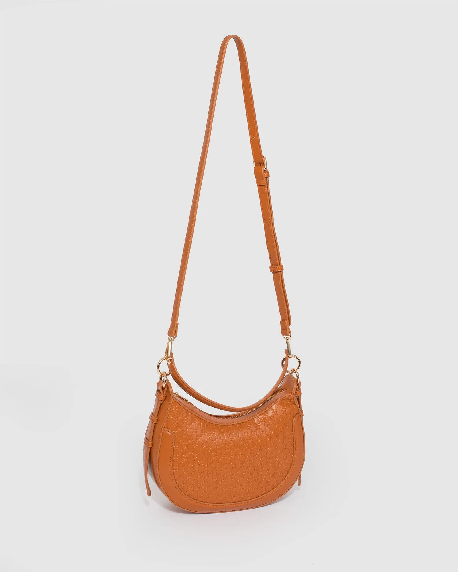 Tan Flavia Saddle Bag