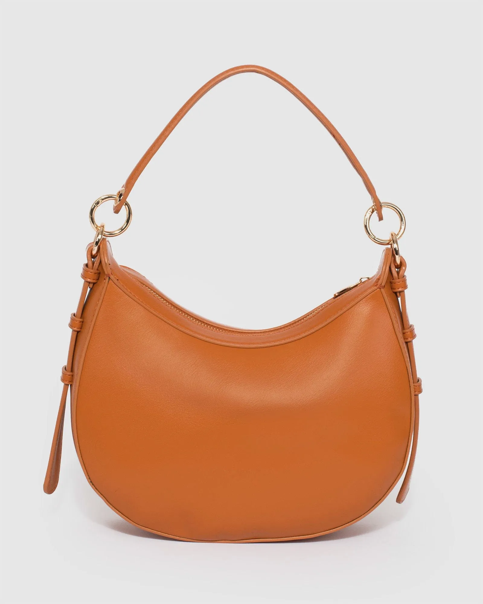 Tan Flavia Saddle Bag