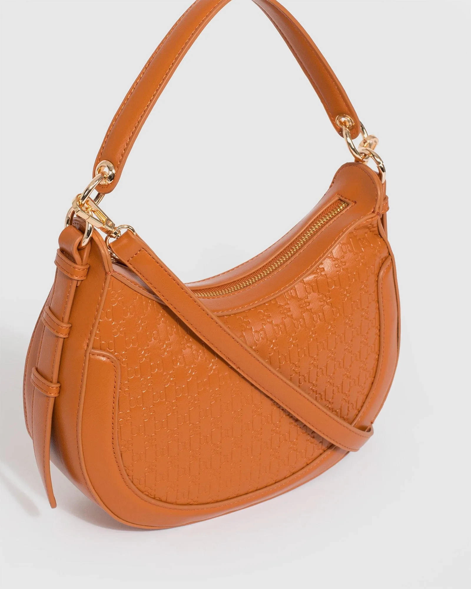 Tan Flavia Saddle Bag
