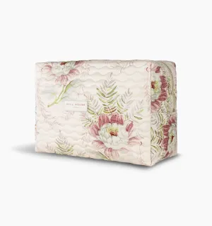 The Quilted Cosmetic Bag - Paradise Floral