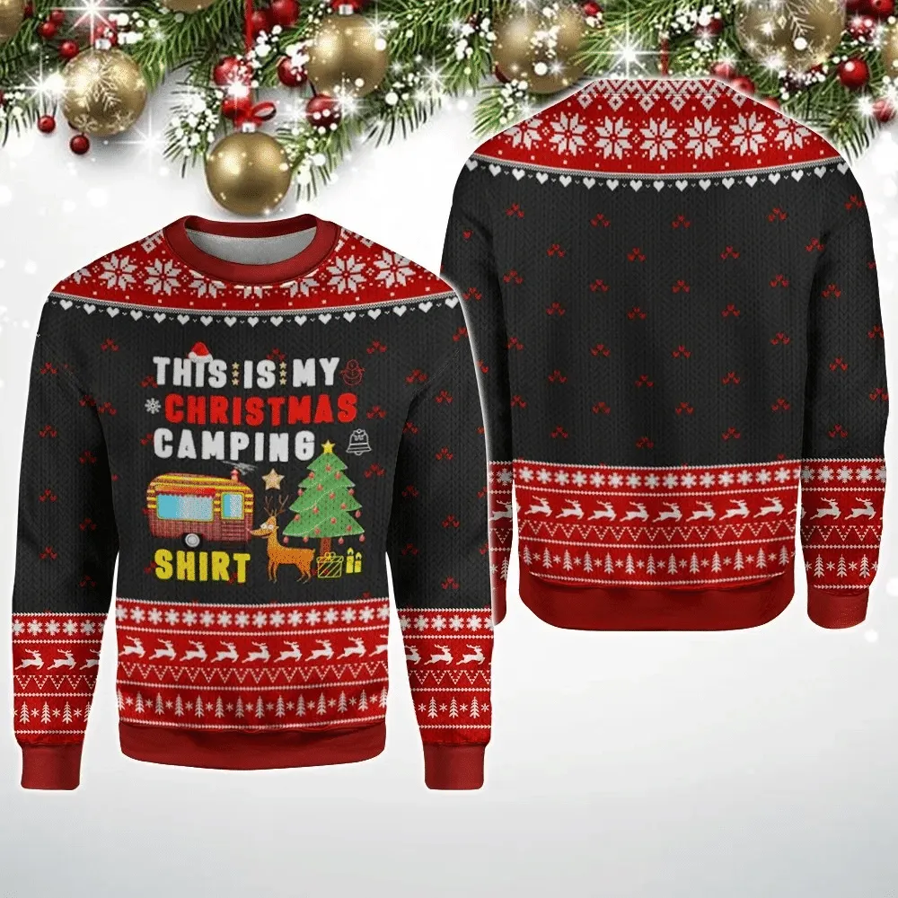 This Is My Camping Christmas Sweater, Perfect Shirt for Christmas Camping, Camping Lovers