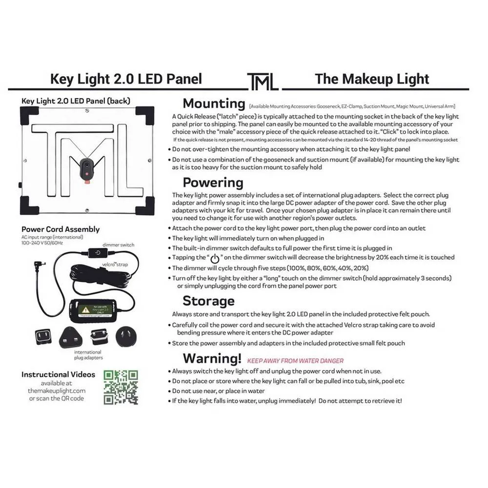 TML Key Light Starter Kit with Stand