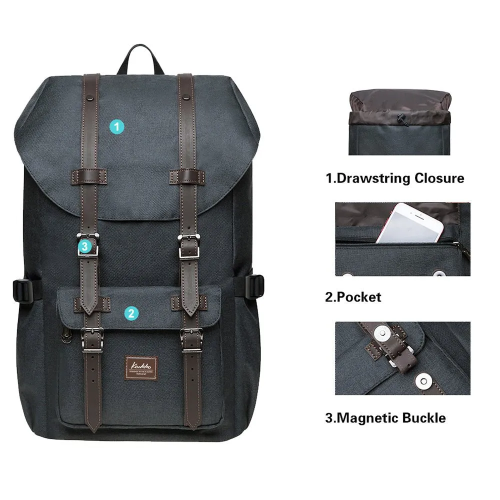 Travel Laptop Backpack, Oxford fabric ( K1023-Black )