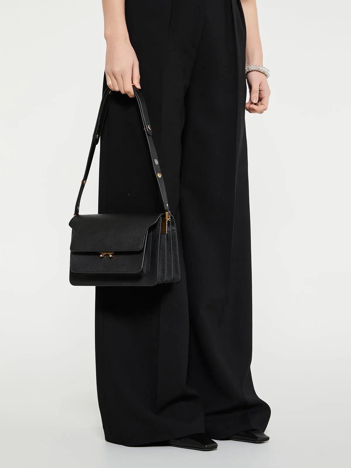 Trunk Bag in Black Grained