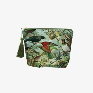 Velvet Cosmetic Bag - NZ Native Birds